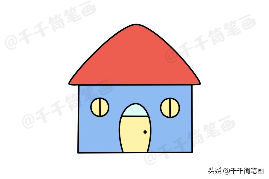 幼儿儿童简笔画教程,动物儿歌简笔画一年级