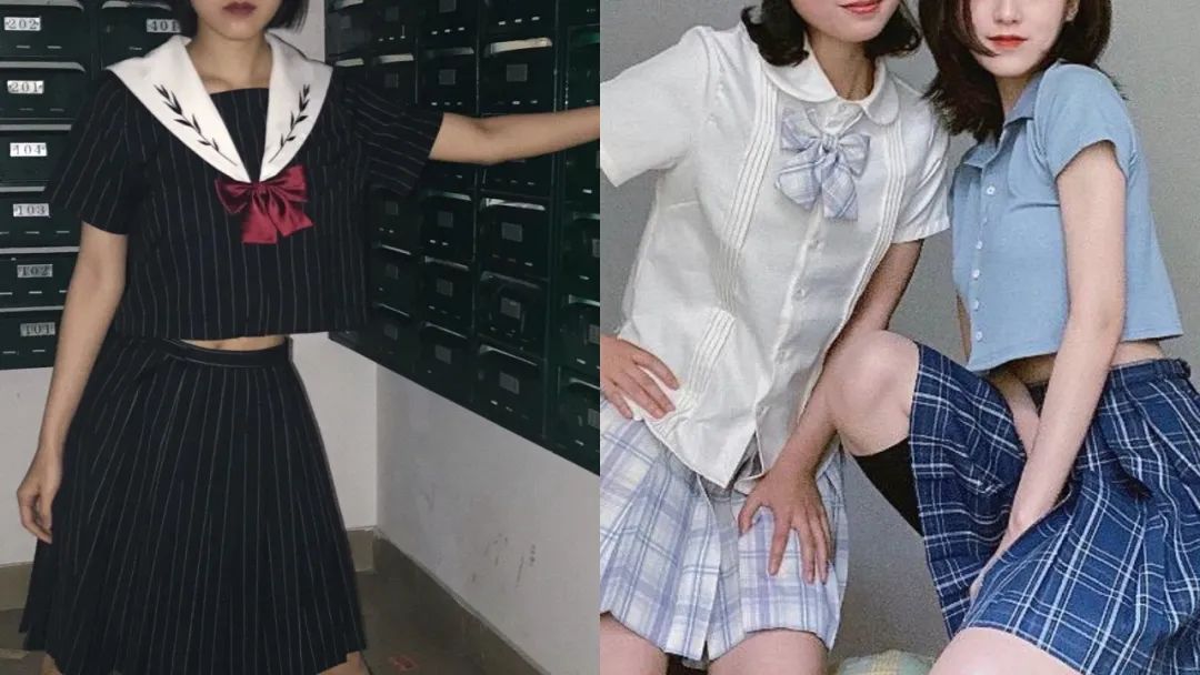 “可怕，中国女孩被JK制服绑架了”