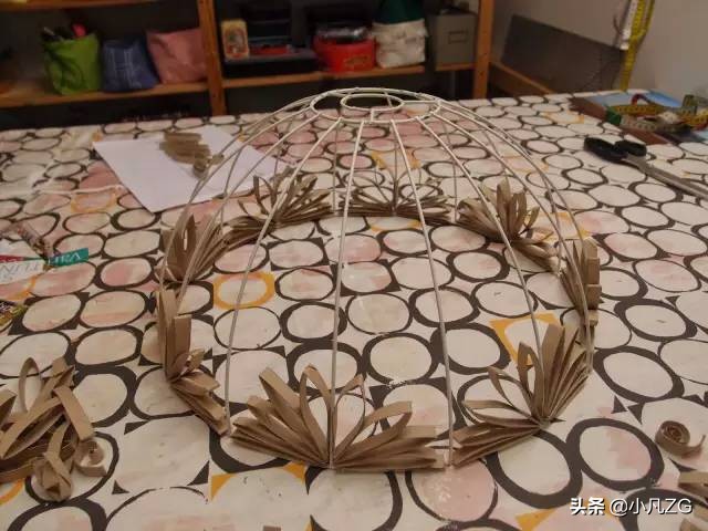 自制漂亮的手工吊灯罩,手工diy创意吊灯灯罩