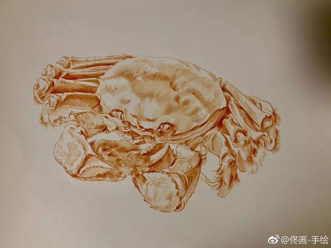 彩铅画美丽的山水画,彩铅画美人蝴蝶