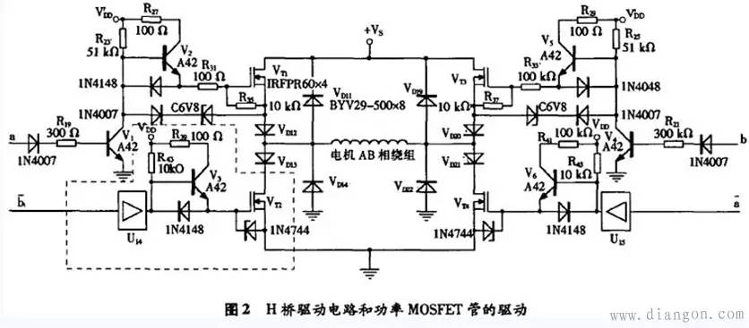 步进电机h桥原理,步进电机驱动全桥电路设计