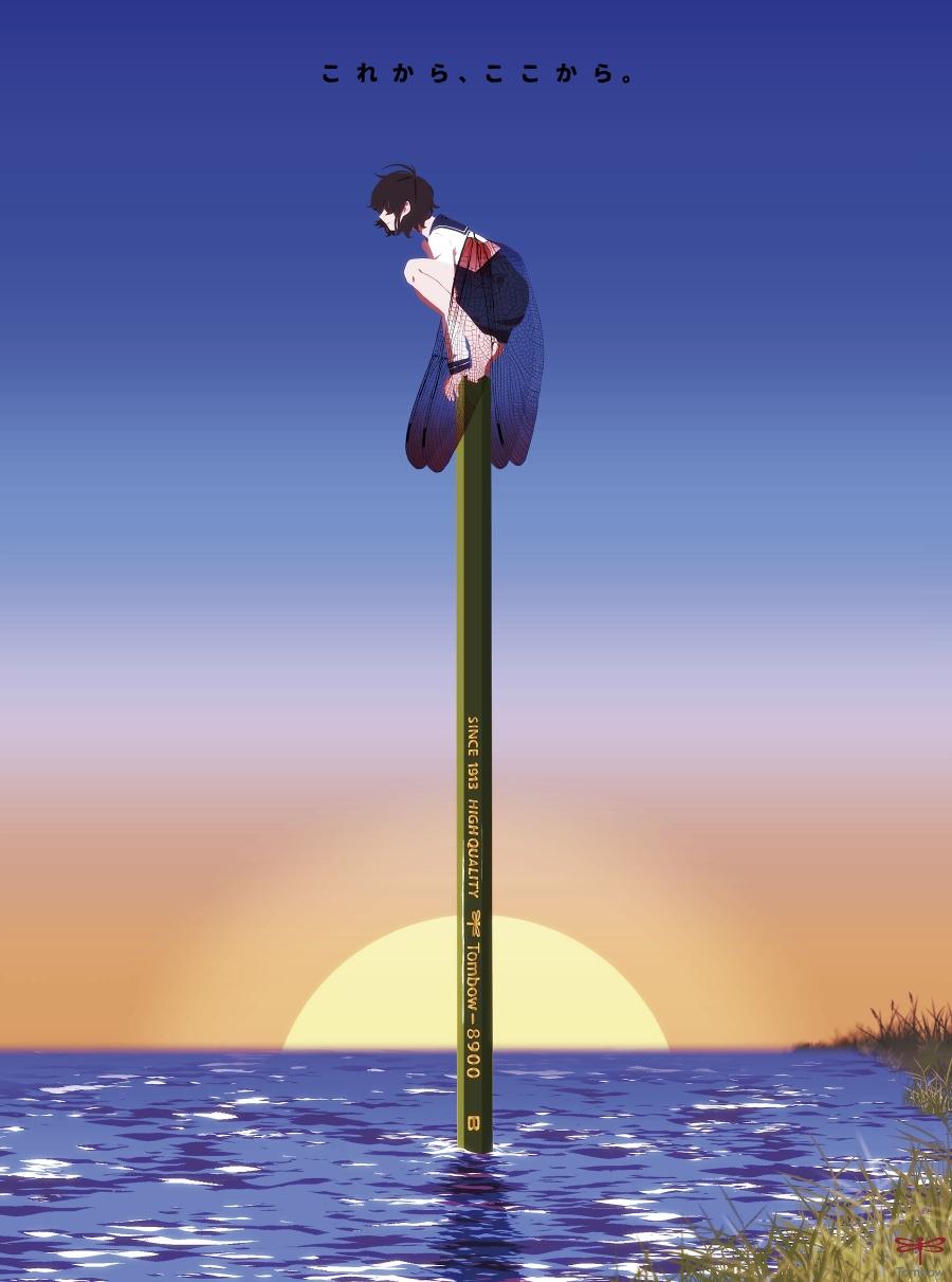 日本平面广告设计大赏,广告设计中的一些插画