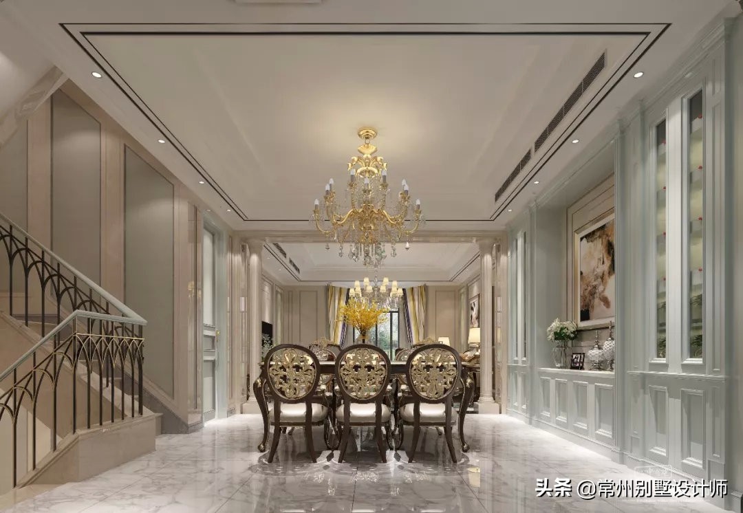 常州新中式别墅装修图,常州法式轻奢别墅装修