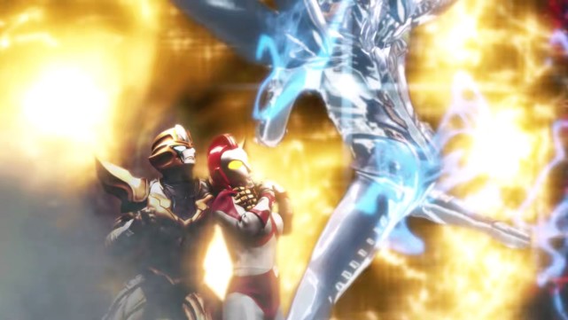 赛罗终极光辉形态对战黑暗赛罗,赛罗终极闪耀形态大战小金人