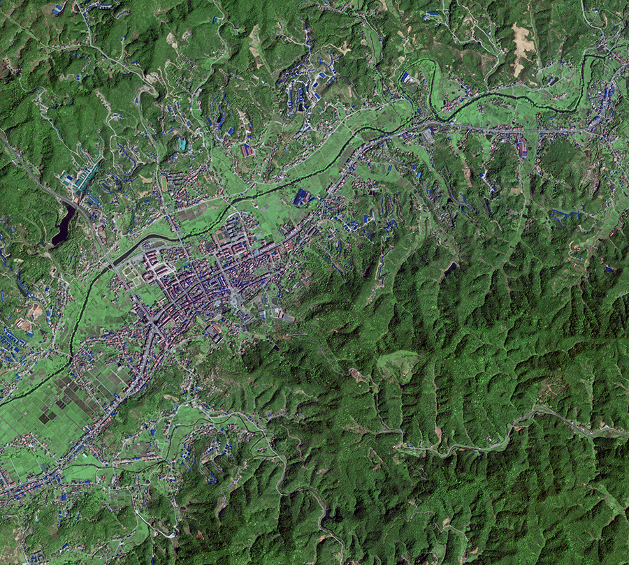 “吉林一号”太空视角,看中国*产党共**百年红色足迹