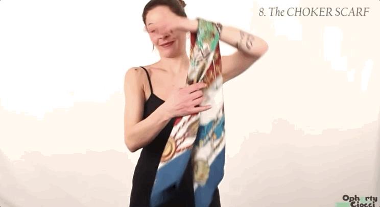 爱马仕丝巾绑法视频,爱马仕丝巾怎么绑好看