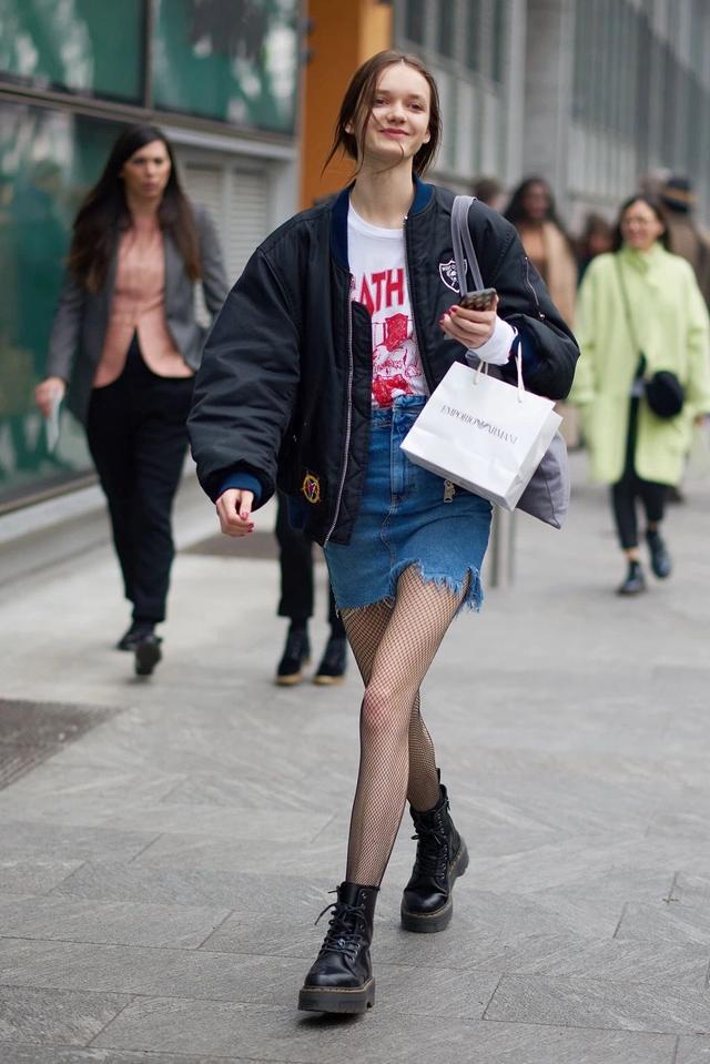 秋冬马丁靴显高显瘦穿搭技巧,短腿粗腿穿马丁靴