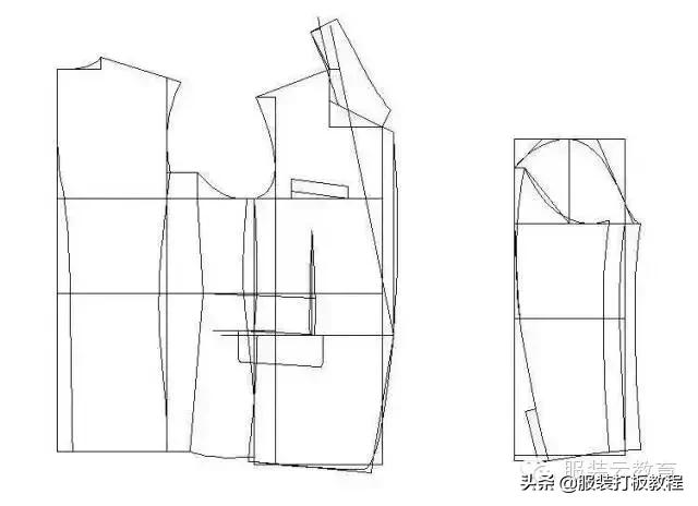 服装制版纸样怎么看,龟背服装制版纸样