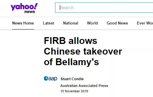 才刚刚以15亿澳币收购贝拉米，这就又豪掷6亿澳币收购狮子，这头牛简直太牛了