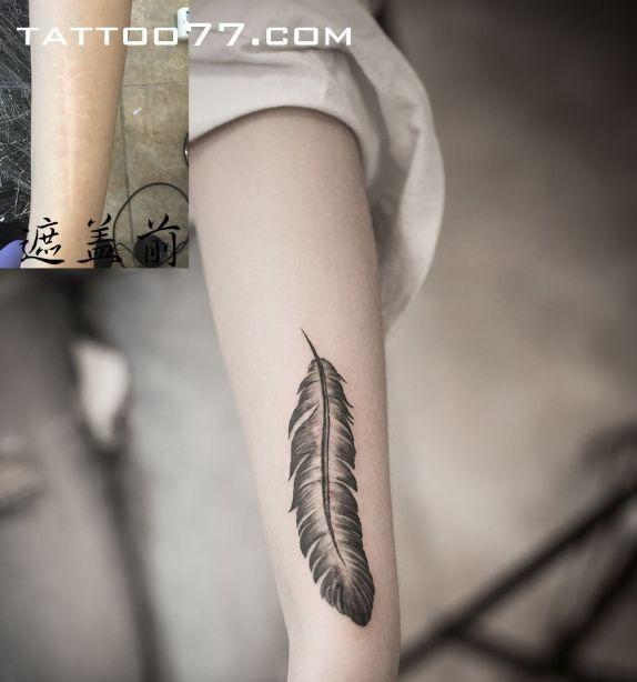 用纹身掩盖自己的伤疤,纹身是为了掩盖伤疤