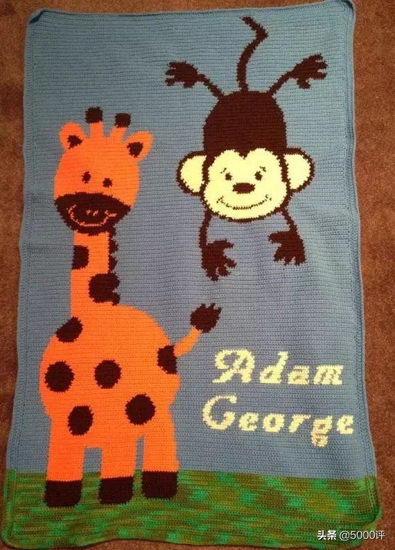 编织宝宝毯教程,编织漂亮婴儿卡通毯子