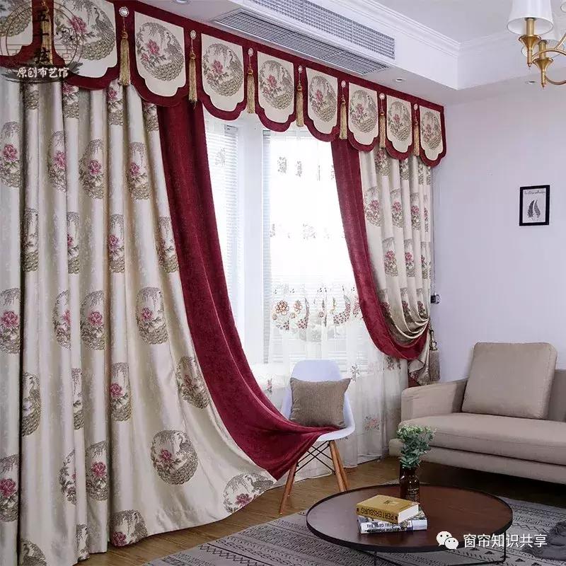 新中式25公分的帘头造型,新中式帘头尺寸