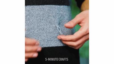 用塑料吸管修复衣服拉链,用吸管就可以修复拉链