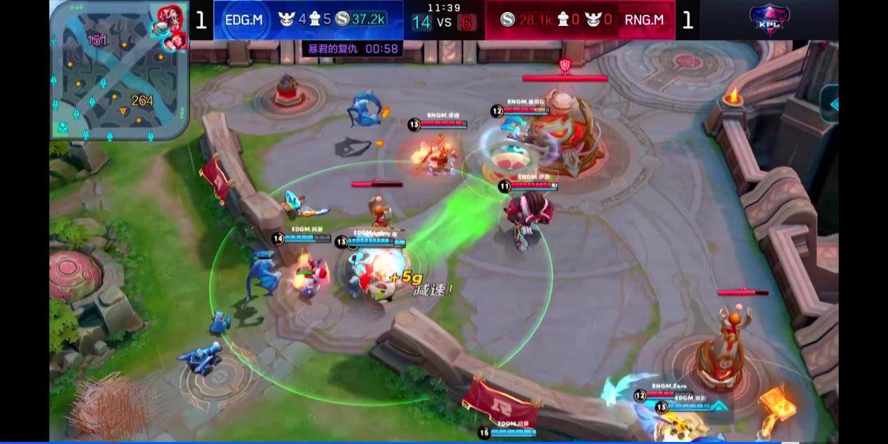 王者荣耀张良全局解说,edgm浪浪打野