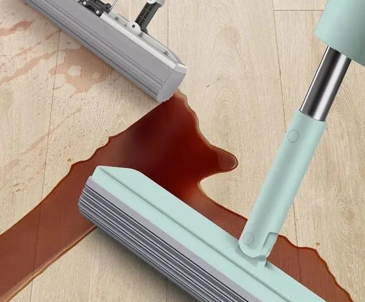 地板用什么拖把拖得比较干净,拖把轻轻拖几下地板就变干净了