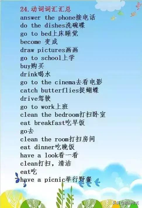 小学生英语单词简单记忆法六年级,小学1-3年级英语巧记单词之象形法