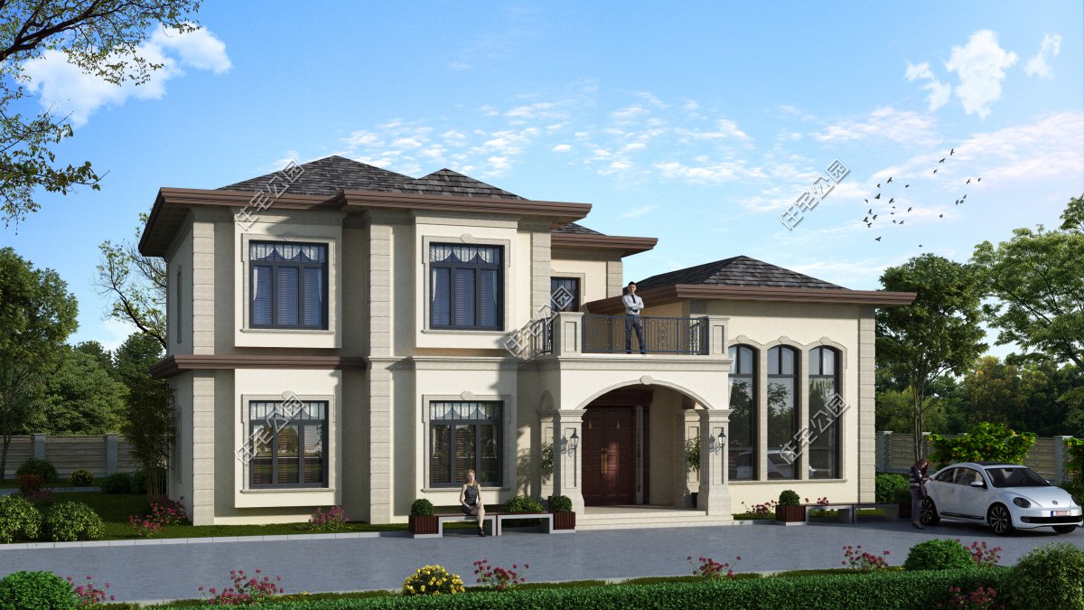 10套二层农村别墅图便宜又好看,50套农村二层别墅图纸及价格