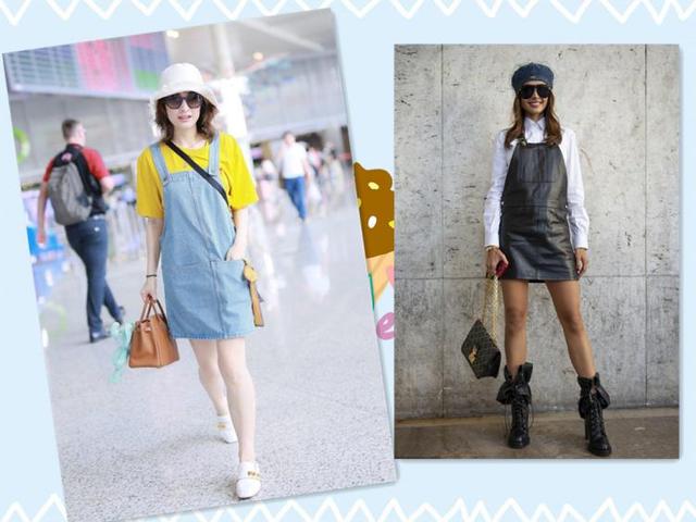 洋气减龄背带裙可外穿,别再穿碎花裙了