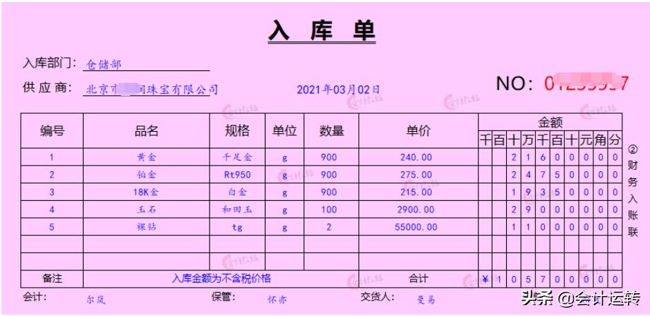 珠宝首饰零售行业的账务处理,珠宝首饰行业会计账务处理流程