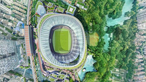 虹口足球场改造设计,2024年虹口足球场改建