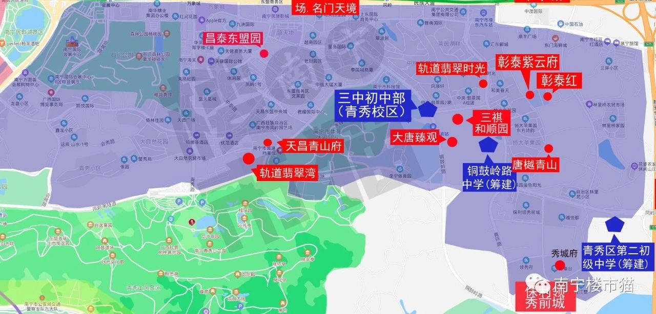 东盟商务区值得入手的楼盘,东盟商务区学位房评测