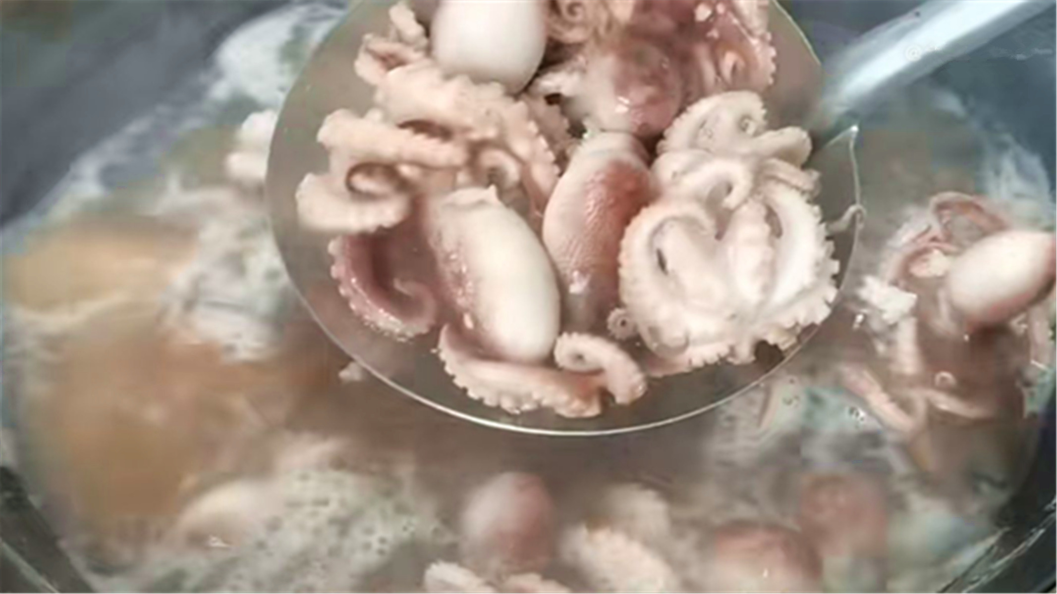 八爪鱼一煮掉皮了怎么回事,八爪鱼怎么煮教程