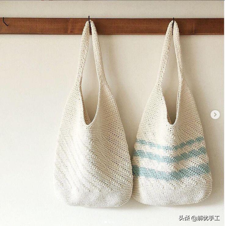 韩国钩针教程,简单的钩针编织包