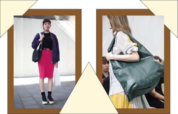 现在的斜挎帆布包还流行吗,还在背水桶包吗