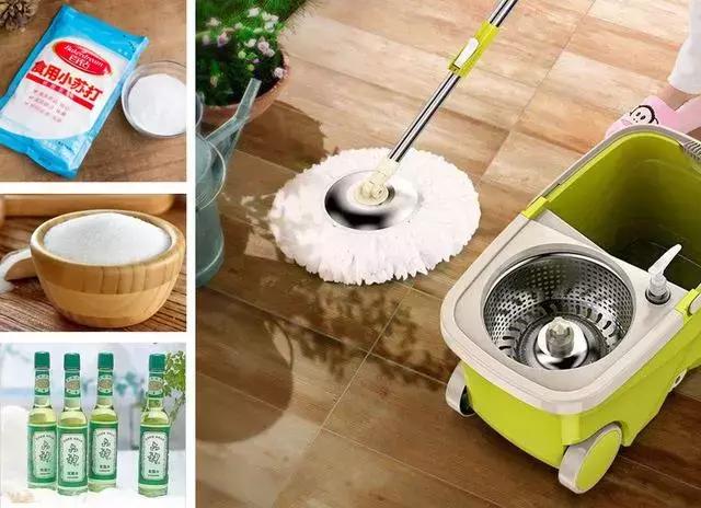 拖地水里放什么地板不容易沾灰,清水拖地湿漉漉