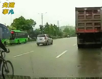 一组动图安全事故,一张图警示你被碰瓷