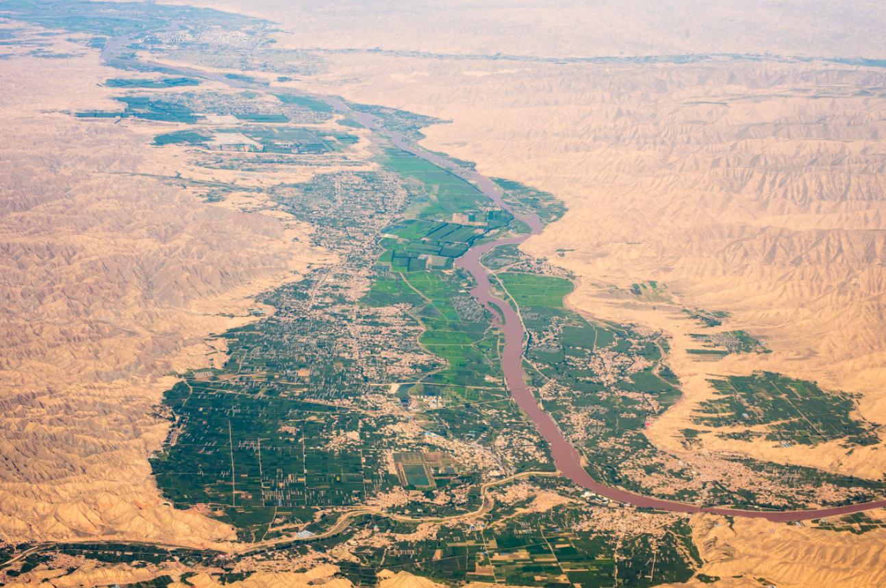 植树造林40年,黄河水变清中国植树造林