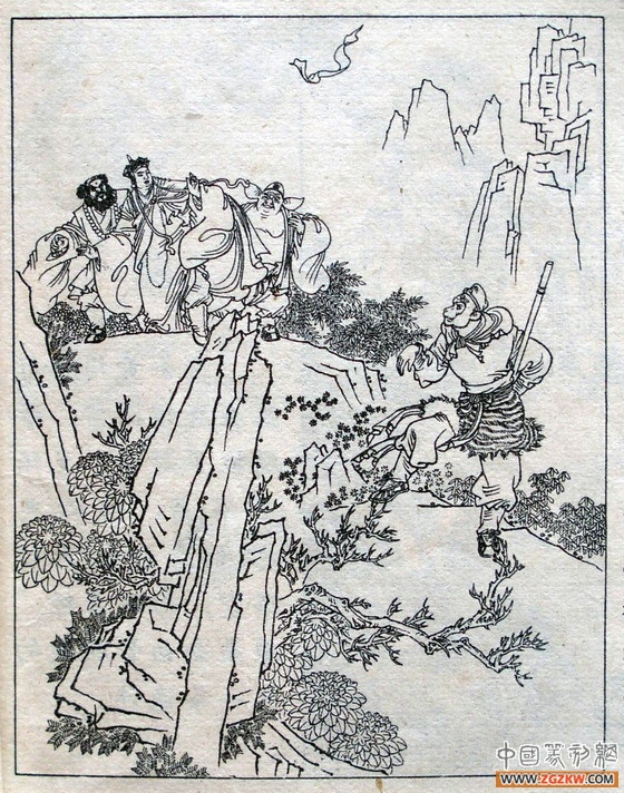 《西游记》之三打白骨精背景图,西游记三打白骨精文字版图文