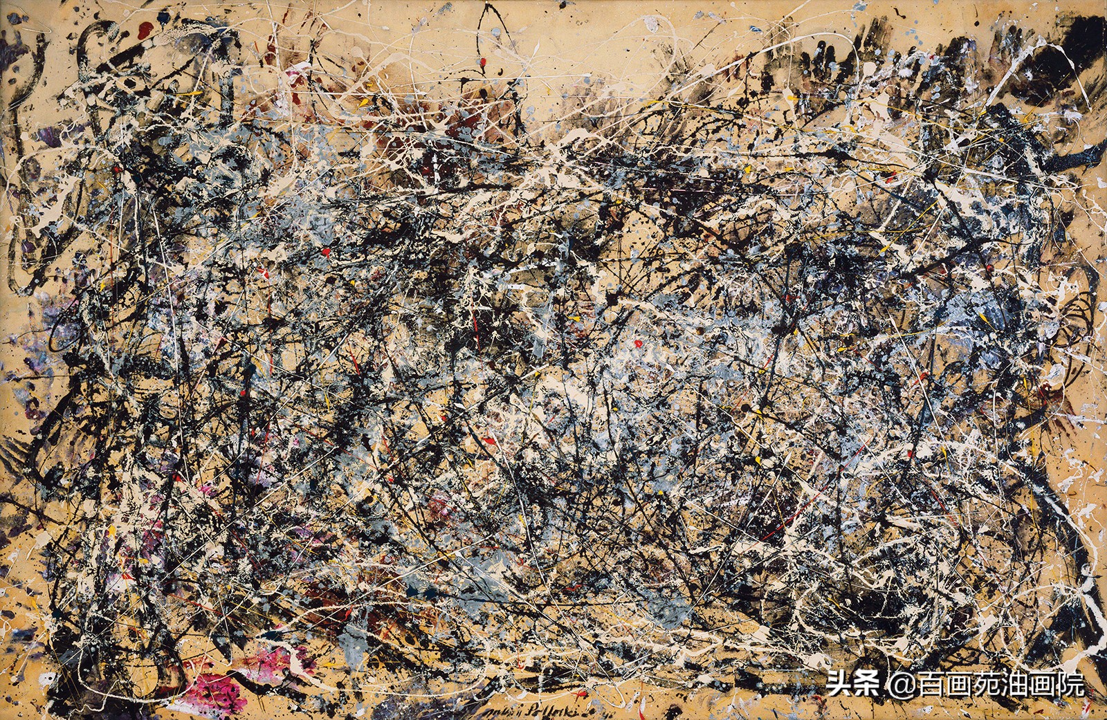 波洛克的画如何解读,波洛克绘画