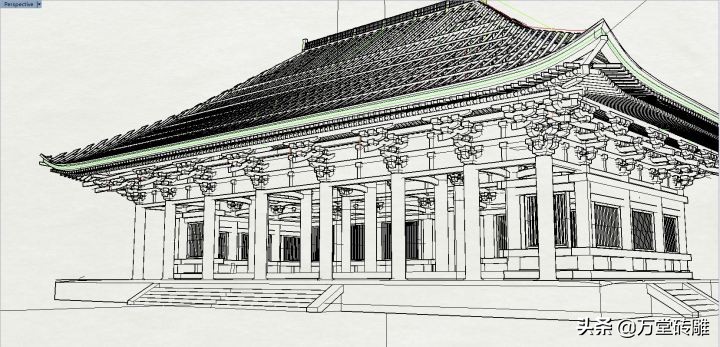 唐代建筑和日本建筑手绘,日本京都古建筑是仿唐代长安的吗