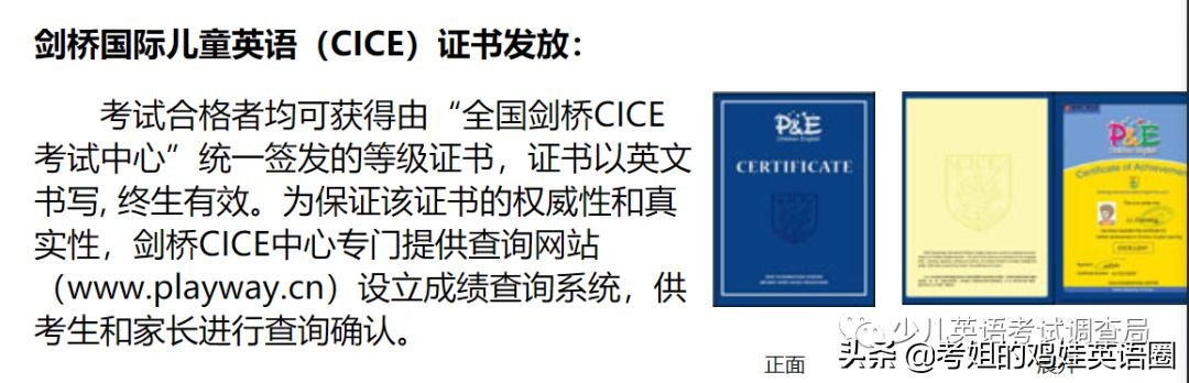 cice剑桥少儿英语考试2级难度,剑桥国际少儿英语考试内容