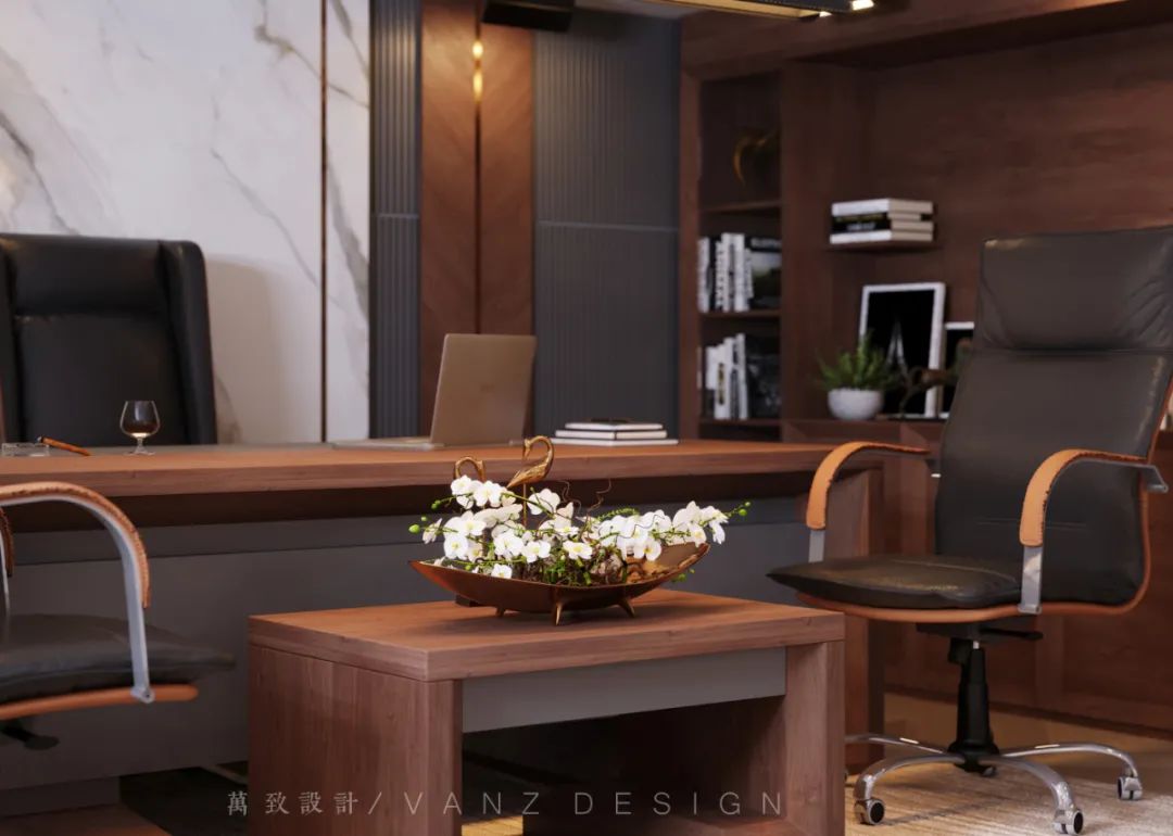 高档董事长办公室装修案例欣赏,董事长办公室豪华装修现代感