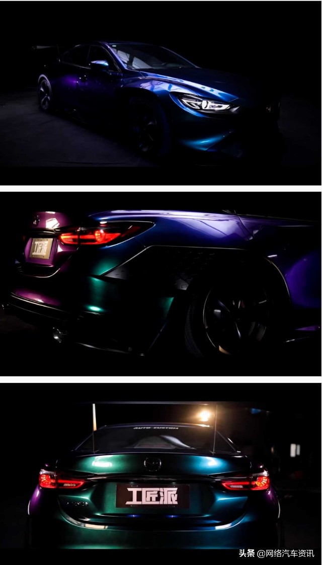 mazda62016黑武士改装,马自达6宽体