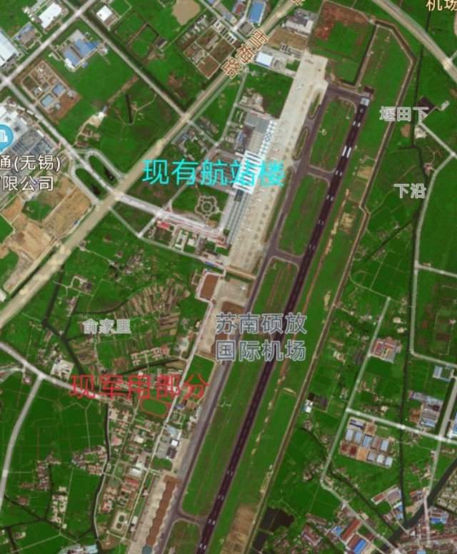 苏南硕放国际机场未来规划图,苏南硕放国际机场建设结构