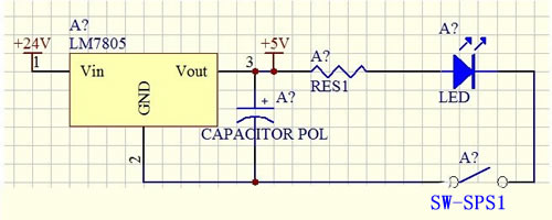 红蓝led交替闪烁电路图,简易交替闪烁灯电路图