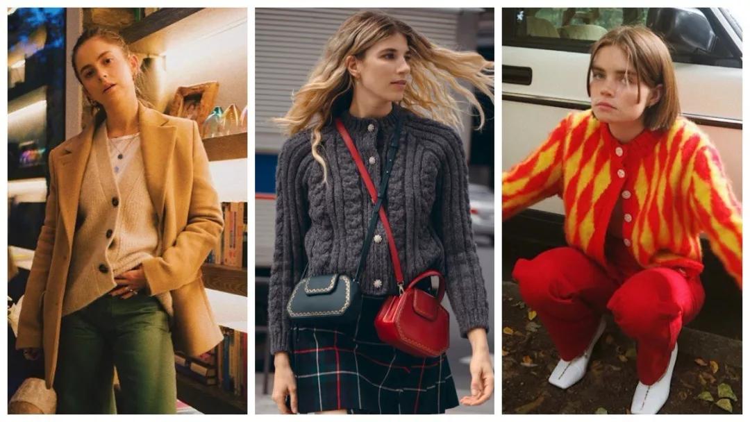 刘雯拉链毛衣哪个牌子好看,刘雯穿的熊图案毛衣