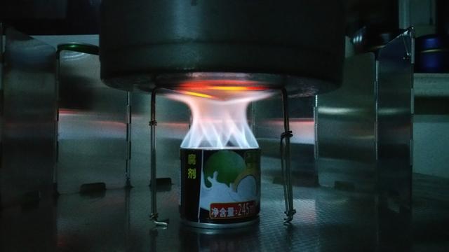 椰子汁罐制作酒精炉,自己制作猛火酒精炉