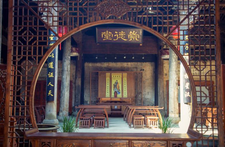 金华寺平戴氏宗祠砖雕,金华寺平砖雕文化体验馆