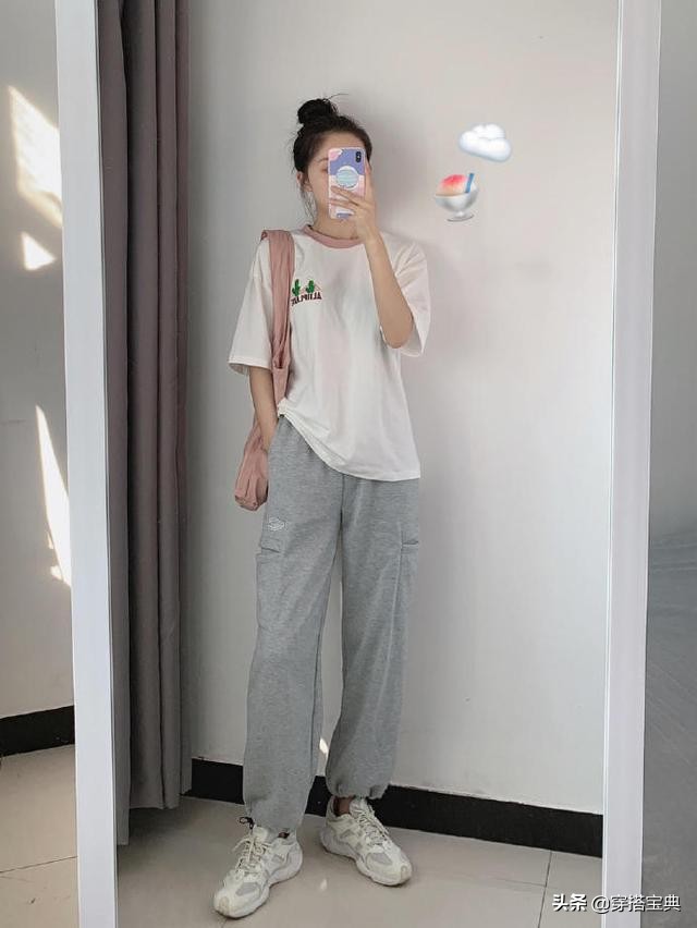 高颜值夏季穿搭学生党,夏天穿搭女学生党休闲套装