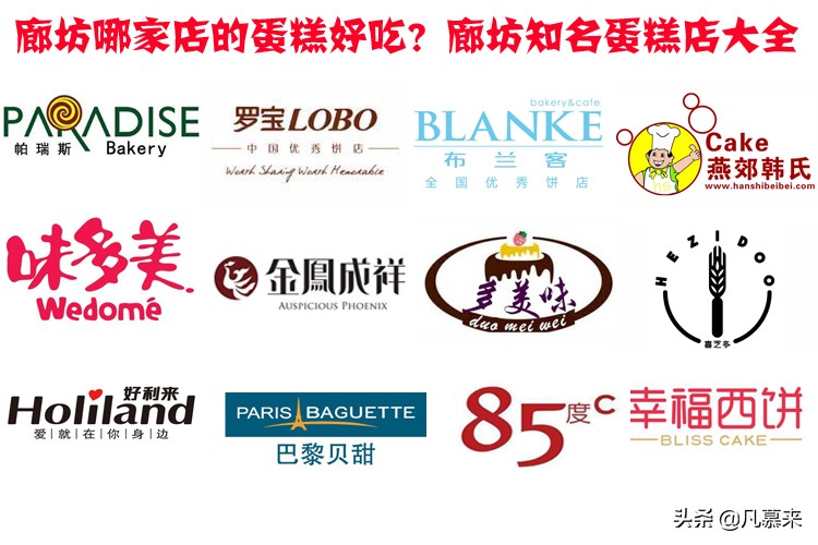 廊坊排名前十的蛋糕店,廊坊蛋糕推荐好吃店有哪些