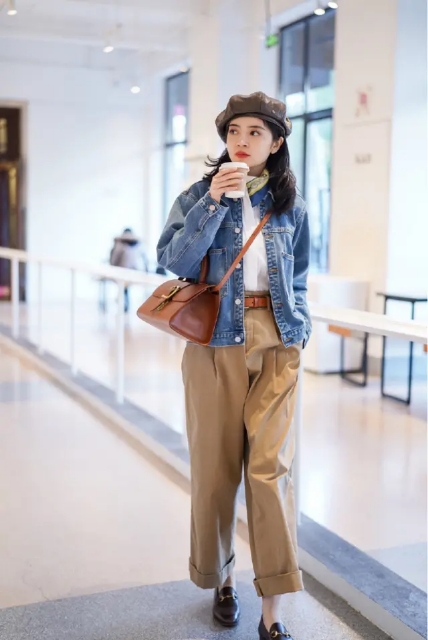 三木秋冬穿搭示范优雅搭配女人味,三木晒露肩款穿搭高级又时髦