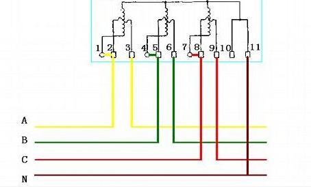 互感器电表及电度表的接线,智能电表电流表接线方法