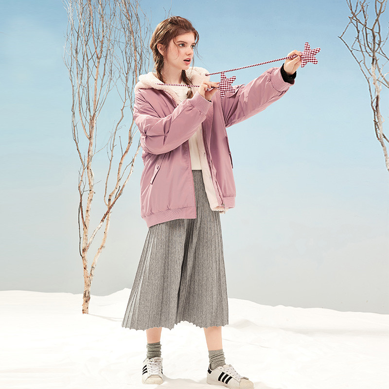 韩系冬季棉服小个子,今年韩国流行的短款棉服