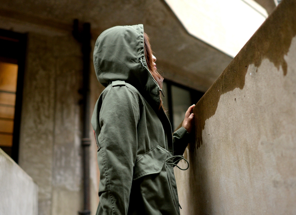 以枪炮玫瑰致敬经典——美军M-51Parka女式风衣评测