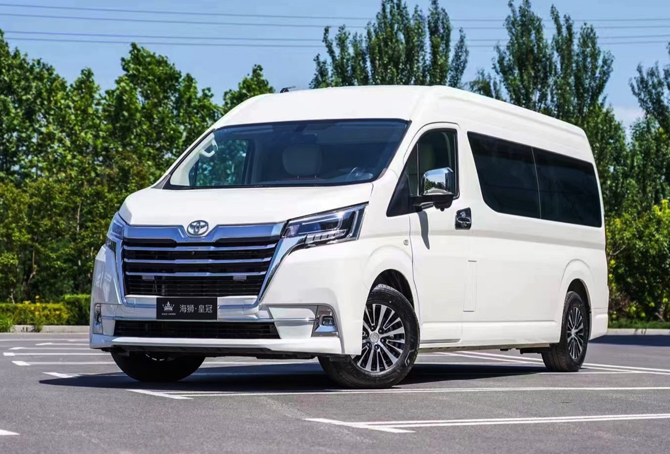 丰田大海狮9座商务车图片,老款丰田大海狮9座蓝牌