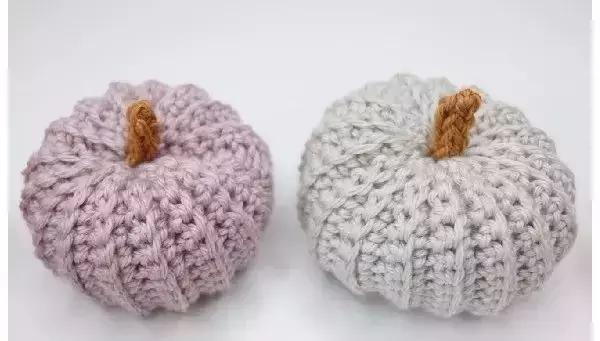 中号南瓜的钩织全教程,各种小南瓜钩织教程